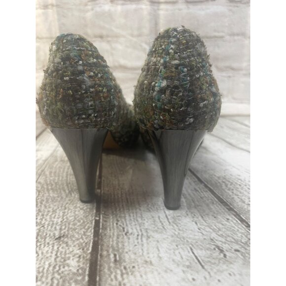 Anteprima Multicolor Tweed High Heel Pumps Sz 6 US 36.5 EU Made in Japan - Picture 3 of 8